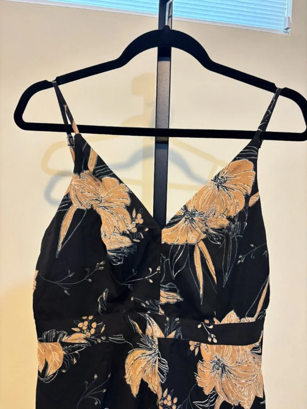 Lulus Darling Daylily Black Floral Ruffle Hi Low Hem Maxi Dress - Picture 8 of 12